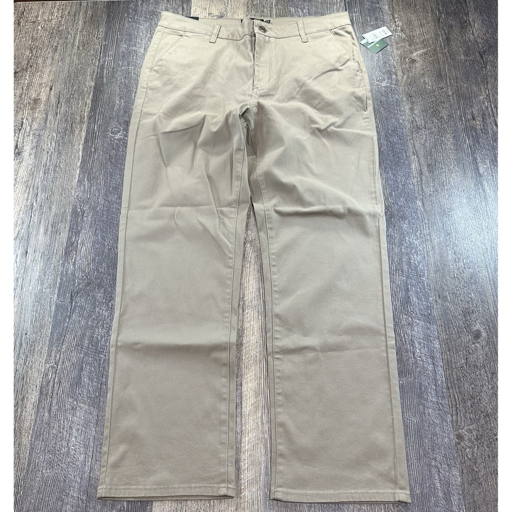NWT RSQ Men's Slim Straight Khaki Twill Stretch Chino Pants‎ Skater Size 36x32